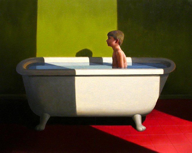 boy in bathtub