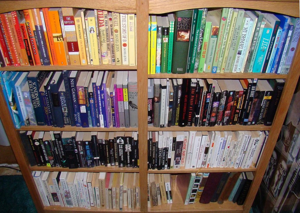 Bookcase filled with books