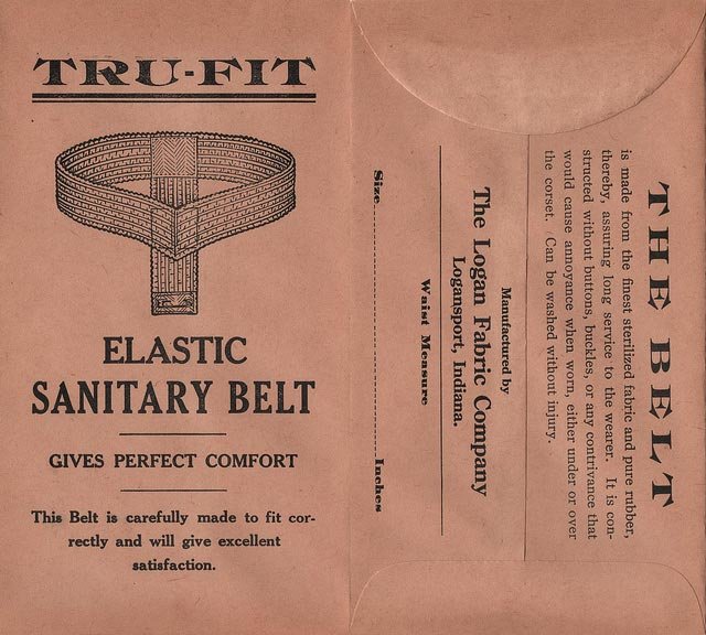 Ad for Tru-Fit Elastic Sanitary Belt