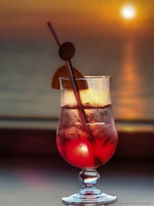 Cocktail on the beach.