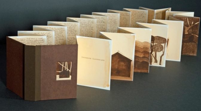 Book cover and pages folded into structure