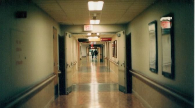 color photo of hospital corridor