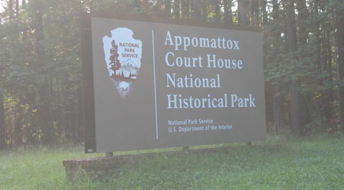 Photo of sign of Appomattox Court House National Historic Park