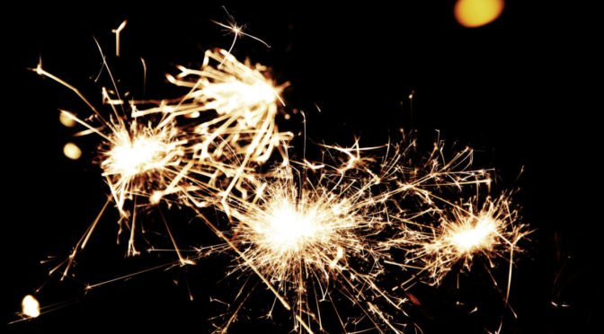 Close up photo of sparklers