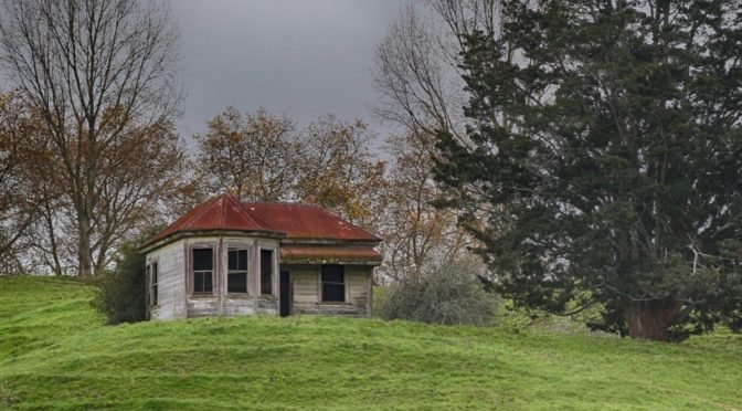 Photo of old house on hill