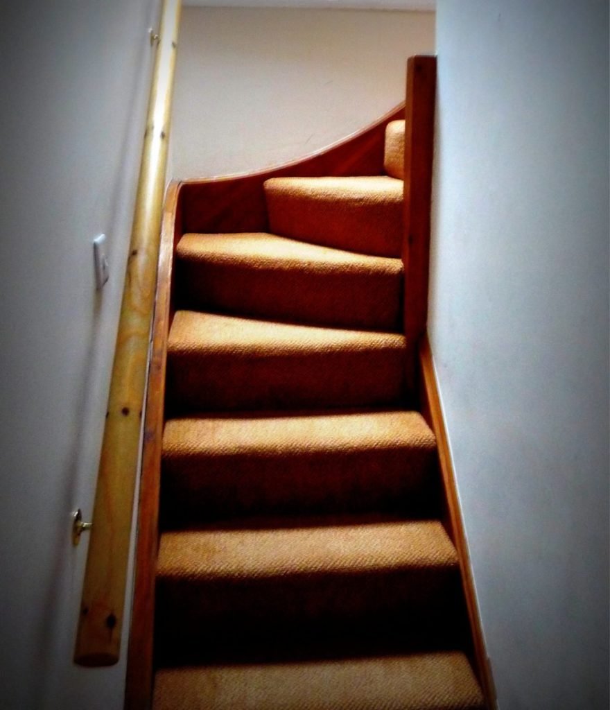 Photo of stairway leading up