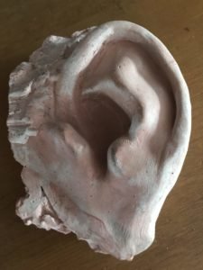 Mold of Arthur Ashe's ear