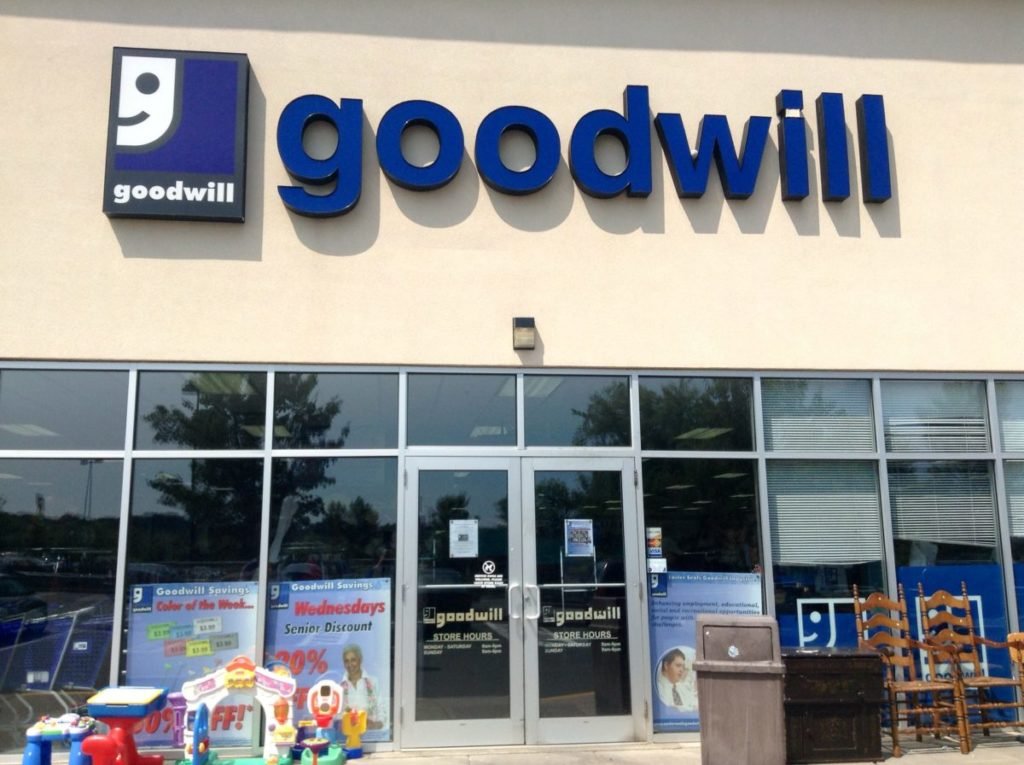 Photo of outside of goodwill store