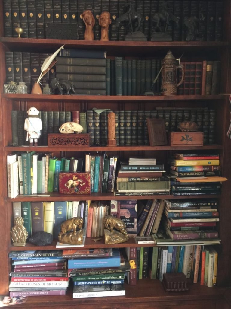 Photo of stuffed bookcase