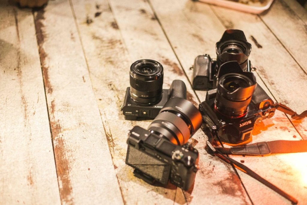 Photo of four cameras