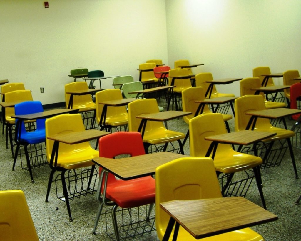 Photo of chairs in classroom