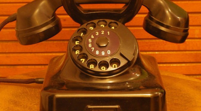 Photo of old rotary phone