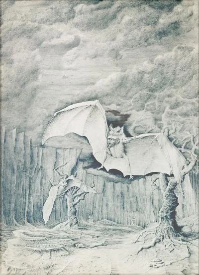 Illustration of harpies