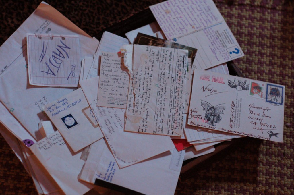 Photo of stack of letters and papers