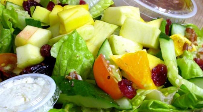 Photo of salad with fruit