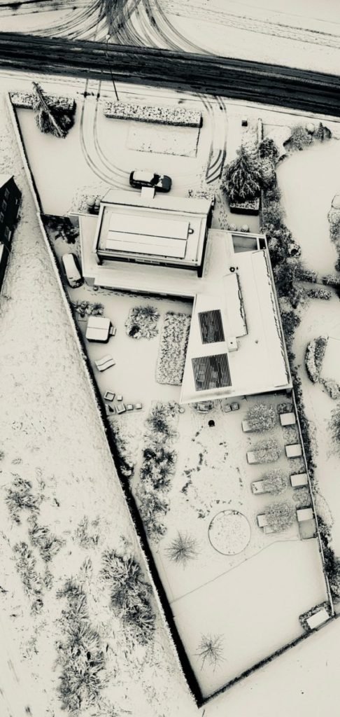 Aerial photo of building
