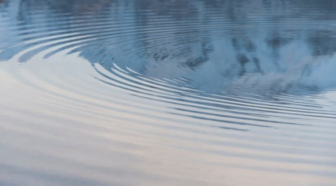 Photo of ripples on water