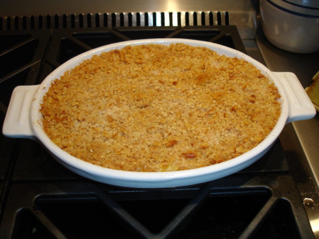 Photo of casserole in white dish