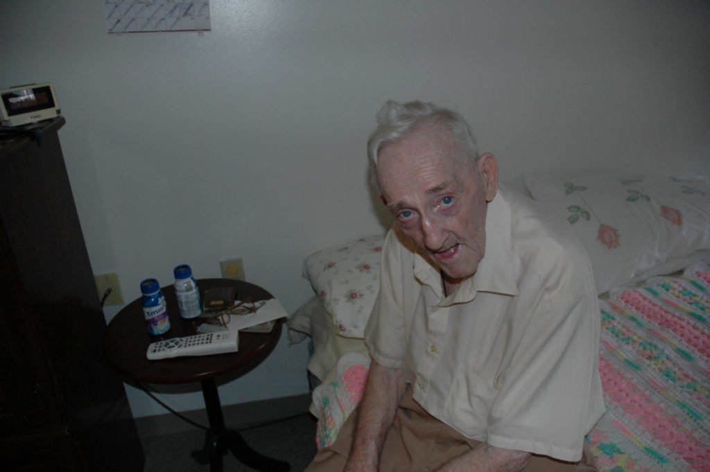 Photo of elderly man in nursing home
