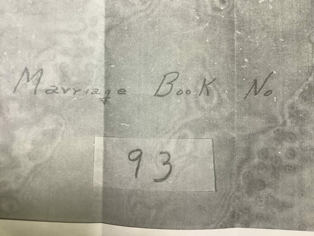 old gray marriage license