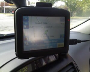 Photo of GPS atop dashbord