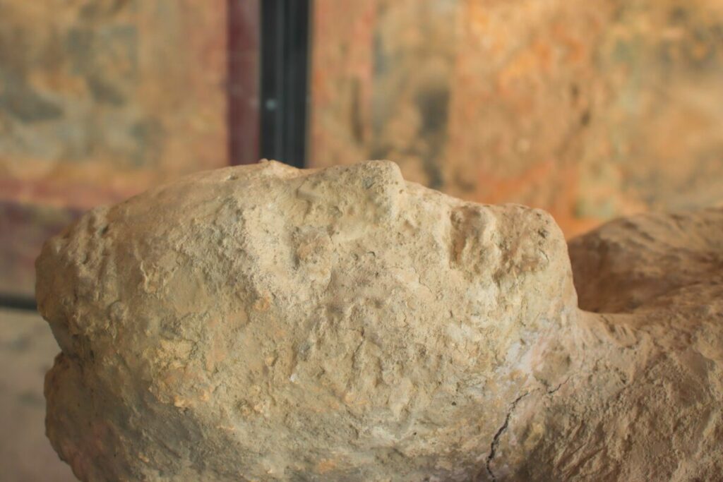 Ancient white head of woman