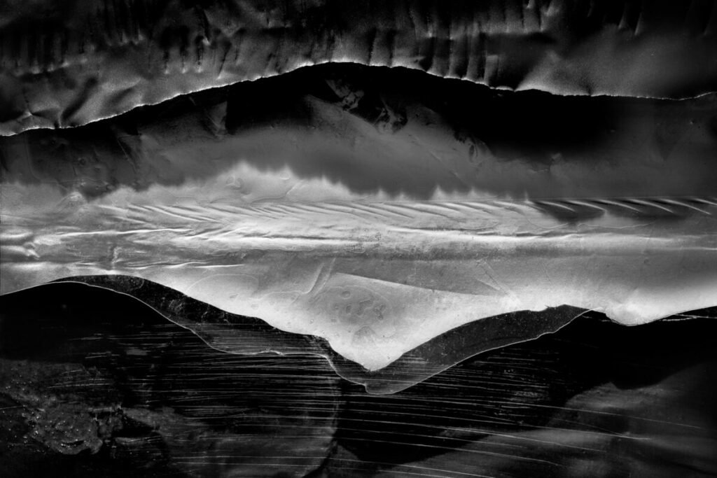 Abstract black and white photo