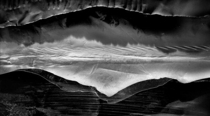 Abstract black and white photo