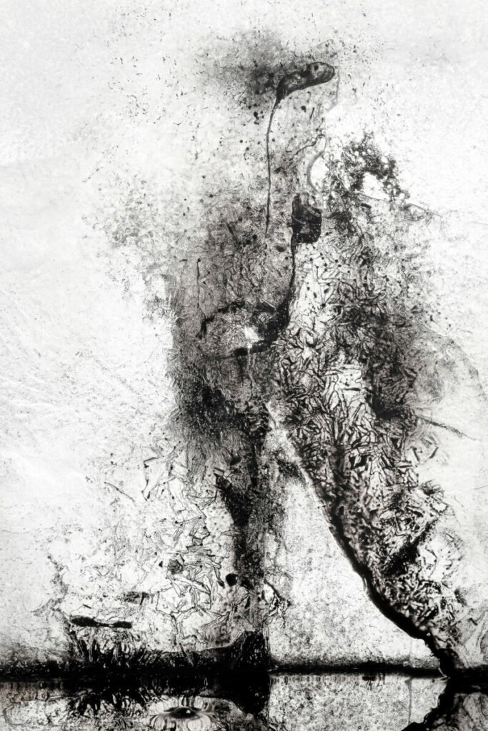 Abstract black and white photo