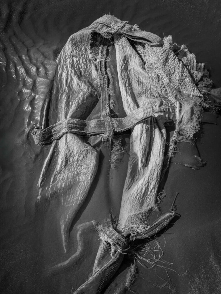 Abstract black and white photo