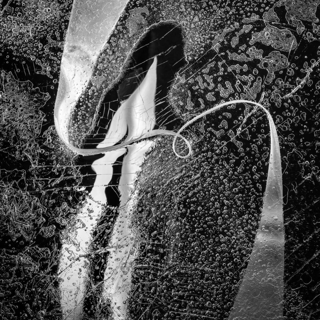 Abstract black and white photo