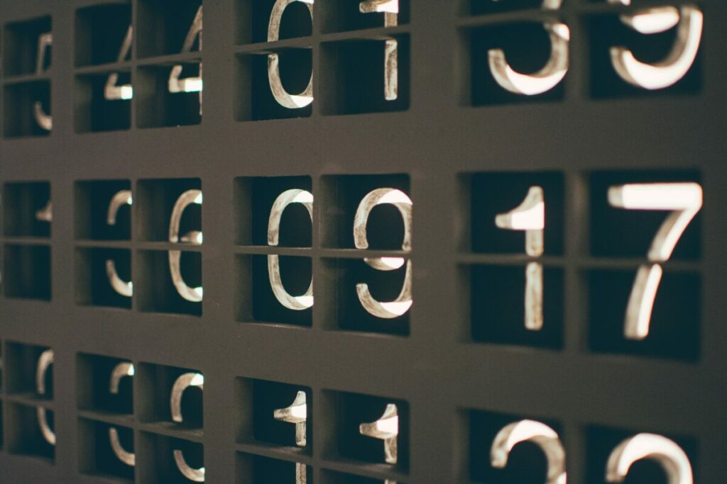 Photo of old score board