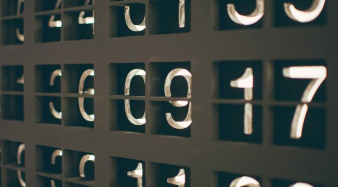 Photo of old score board